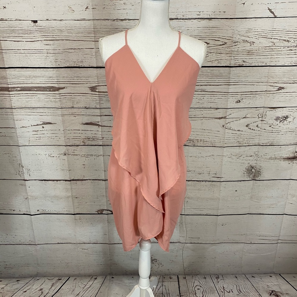 CY Fashion Greek Goddess Style Peach/Pink Dress